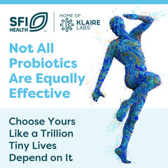 SFI Health Ther-Biotic Synbiotic on a kitchen counter for daily use.