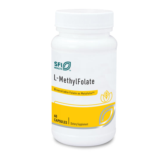 SFI Health Klaire L-Methylfolate bottle ready for daily methylation support.