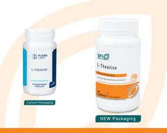 SFI Health Klaire L-Theanine bottle viewed for easy supplement access.