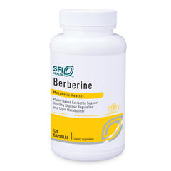 SFI Health Klaire Labs Berberine HCI 500mg bottle for daily support.