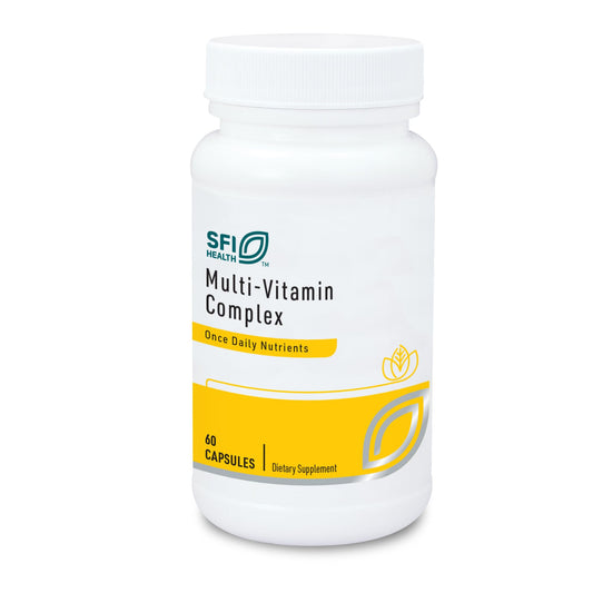 SFI Health Klaire Labs Multi-Vitamin bottle provides daily vitamin support.
