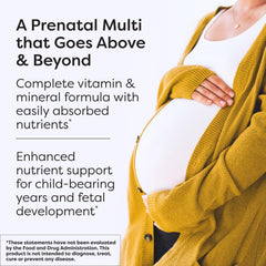 SFI Health Klaire Prenatal label highlights key nutrients at a glance.