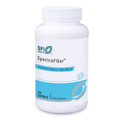 SFI Health SpectraFiber bottle front shows a broad soluble fiber blend for daily support