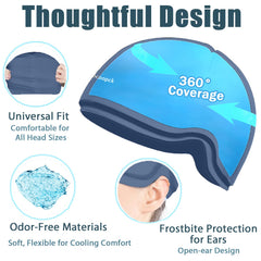 Sfiocoopck 360° fit cooling cap covering the entire scalp.