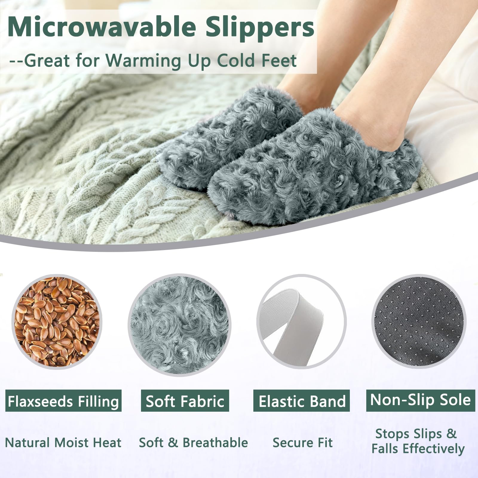 sfiocoopck microwavable slippers in use provide cozy warmth after a long day