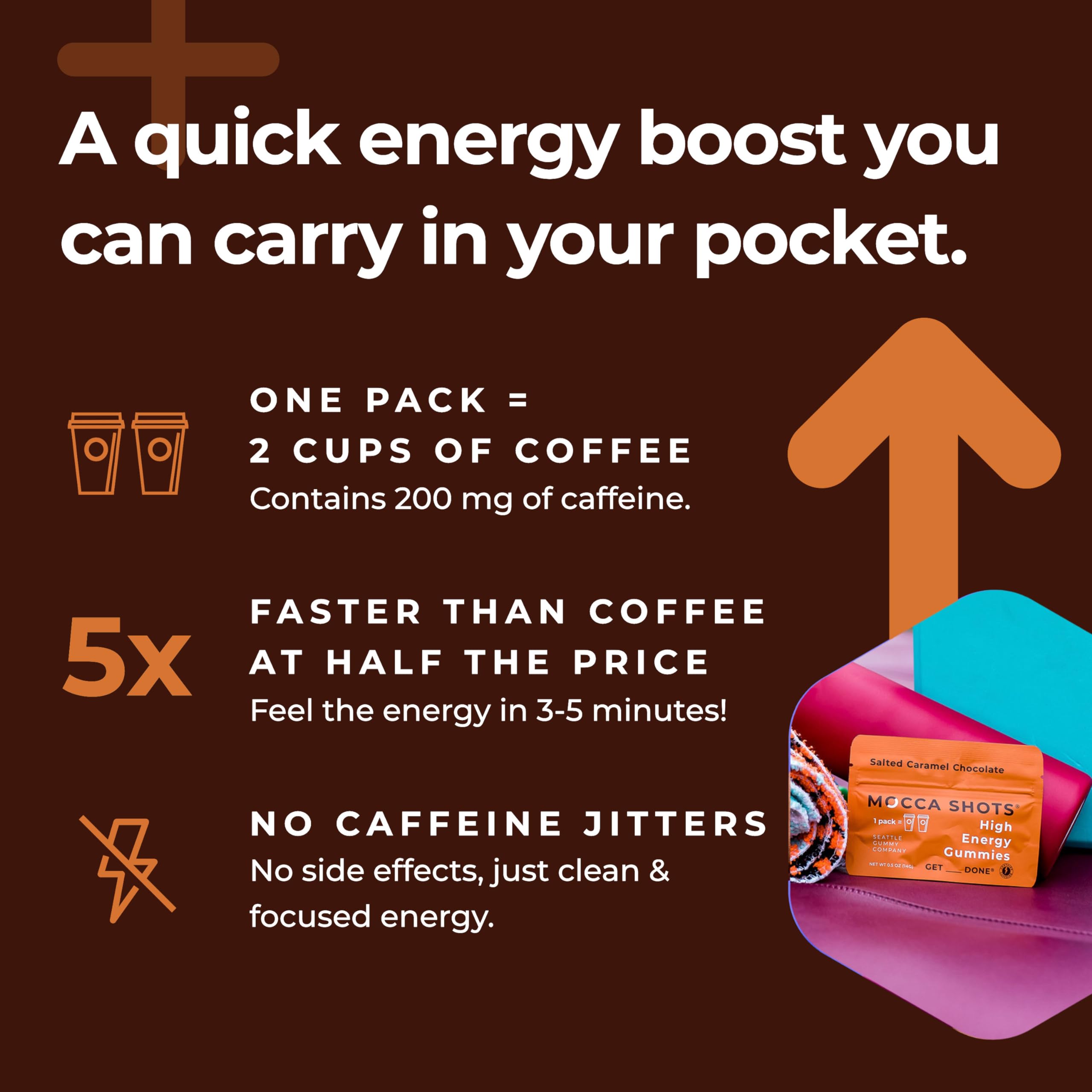 SGC Mocca Shots Salted Caramel on-the-go use in gym or commute