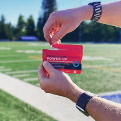 Power Up Gummies packaging ready for gym sessions and travel, portable energy