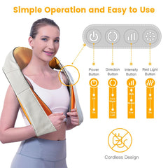 SGULNF massager in use for neck relief during home office break