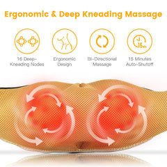 SGULNF neck massager 3D kneading action on shoulders