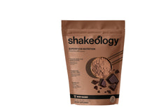Shakeology 0g Added Sugar whey protein tin highlighting high-protein formula for satiety.