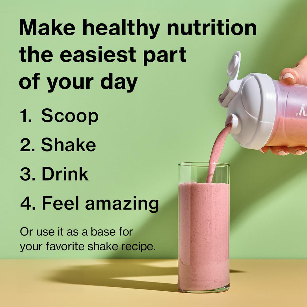 Shakeology Tropical Strawberry smoothie setup demonstrates versatile blend for quick, healthy smoothies.