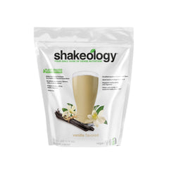 Shakeology vanilla plant-based protein powder bottle for daily weight management