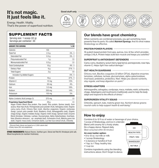 Shakeology vanilla protein scoop measuring a convenient snack or mix.