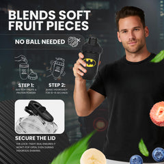 SHAKESPHERE Batman Edition matte finish bottle with premium look.