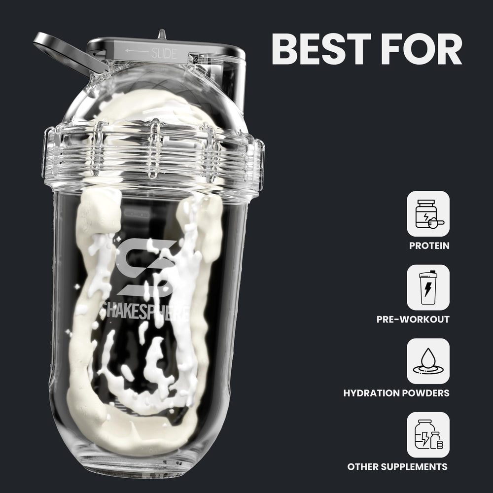 Leak-proof steel slide cap with carry loop for workouts