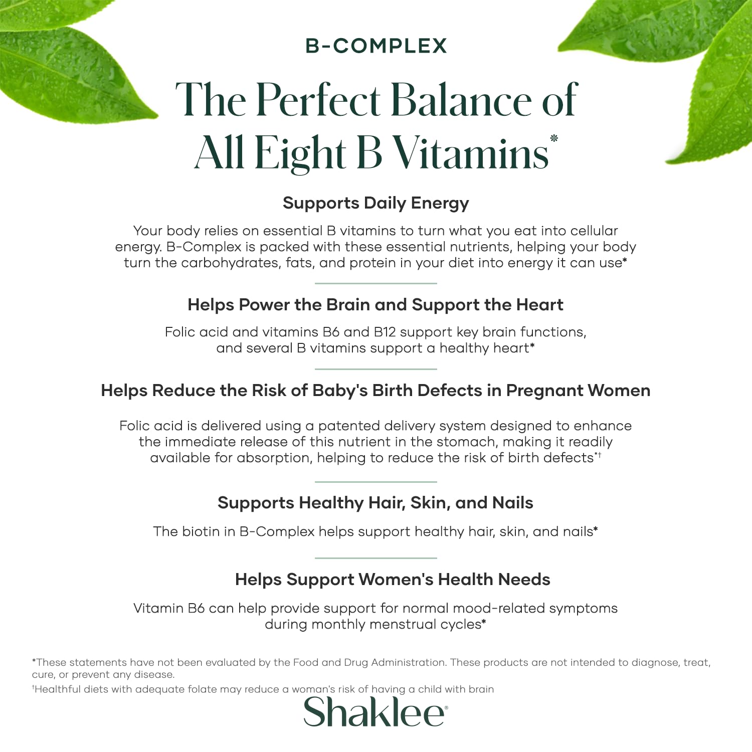 Shaklee B-Complex bottle label detail highlighting Bioactivated Absorption System.