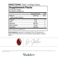 Shaklee CarotoMax packaging front conveys a six-carotenoid formula.