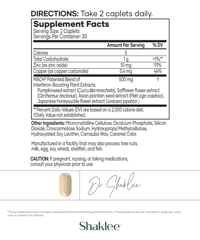 Shaklee NutriFeron caplets close-up for daily immune support.