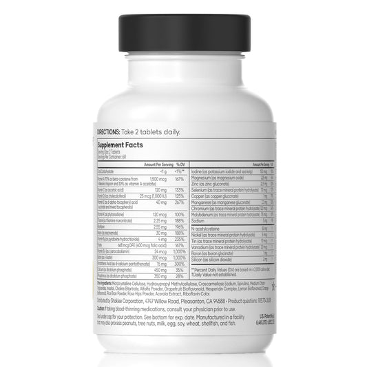 Shaklee Vita-Lea Gold tablets pouring from bottle for daily nutrition