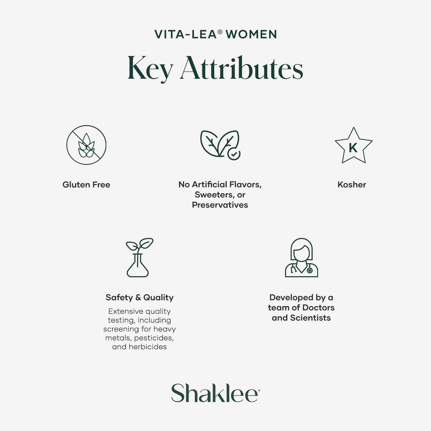 Shaklee Vita-Lea Women capsules promoting immune and bone health support