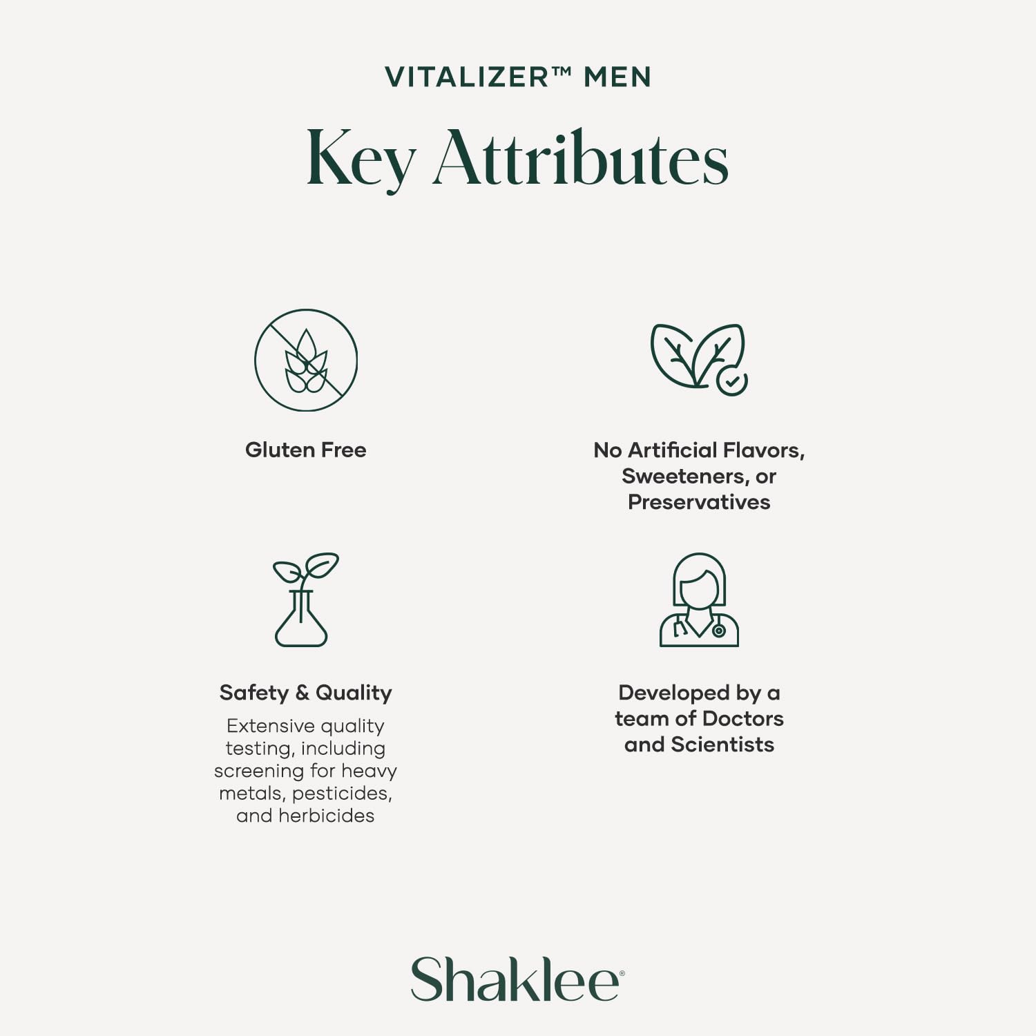 Shaklee Vitalizer Men bottle-top image underscores convenient daily intake