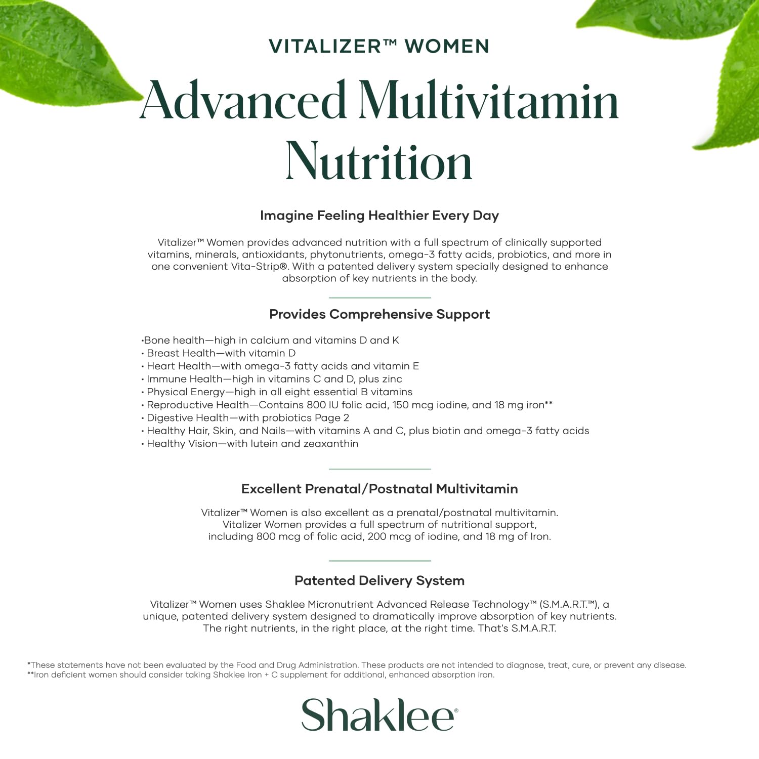 Shaklee Vitalizer Women probiotics-support highlights digestive comfort and resilience.