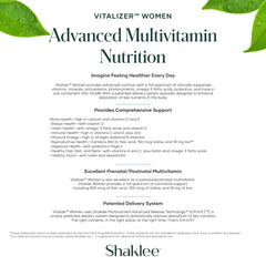 Shaklee Vitalizer Women probiotics-support highlights digestive comfort and resilience.