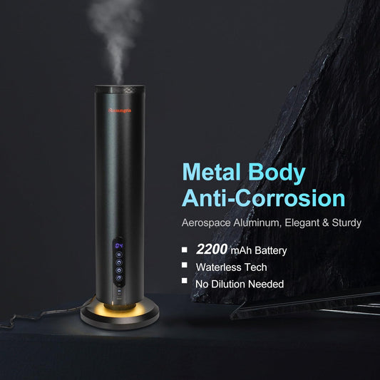 Shammgria air diffuser Bluetooth control highlighted for app-based scheduling and customization.
