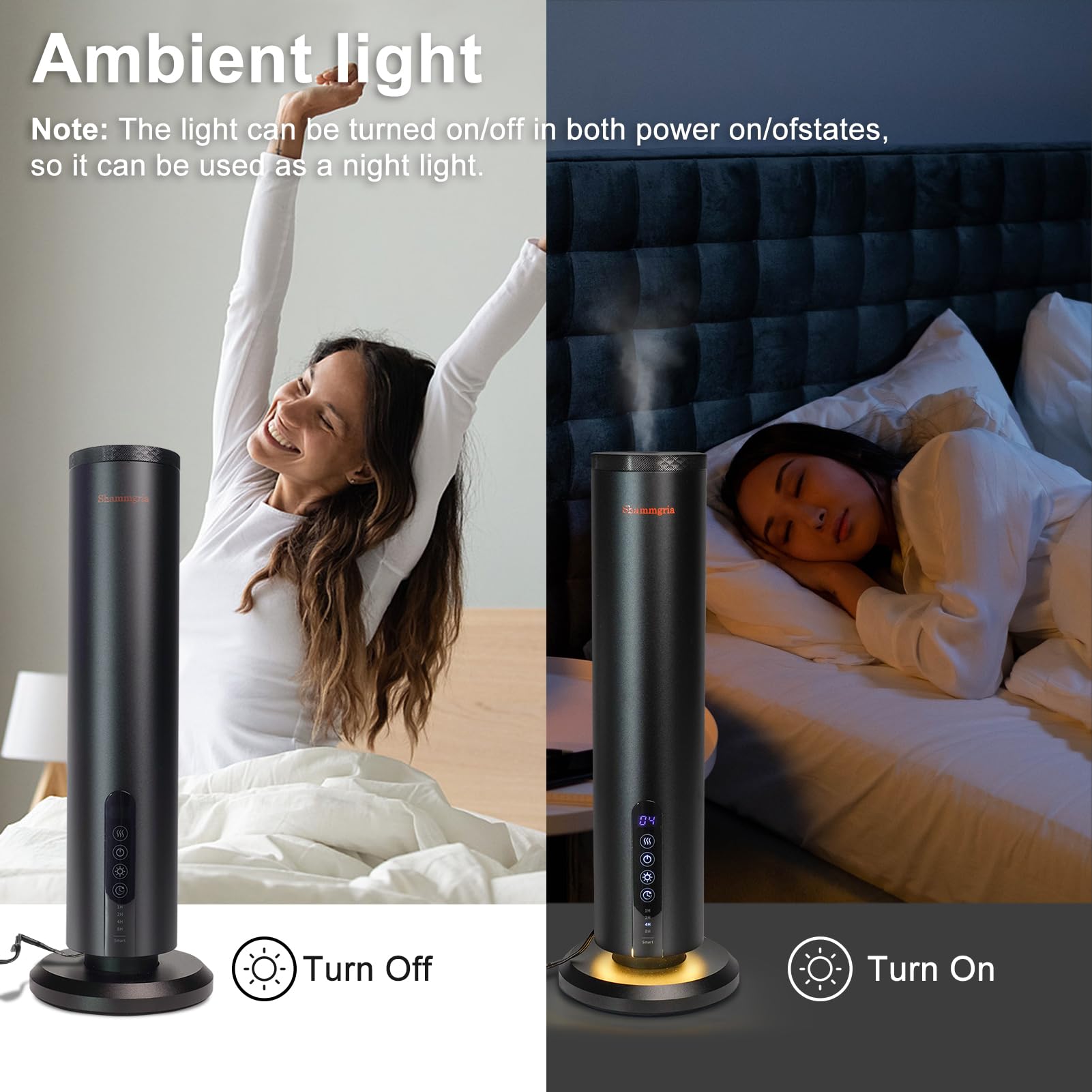 Shammgria air diffuser essential oils compatible for custom scents.