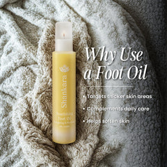 Shankara Nourishing Foot Oil manjistha ingredient offers antioxidant-rich soothing.