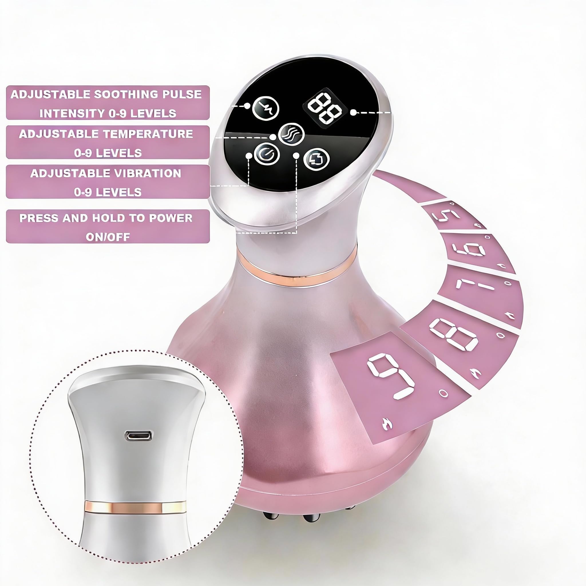 SHANOER skin-tightening benefit from anti-cellulite massage and collagen support.