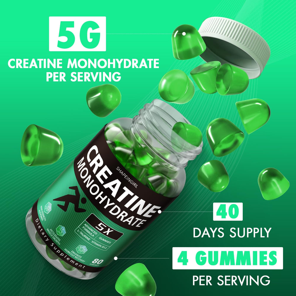 Shapeingirl gummies on white background ideal for daily supplement routine.