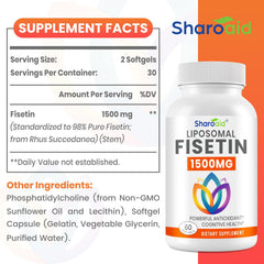 Sharoaid Fisetin serving in morning routine for vitality