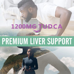 Sharoaid TUDCA label close-up shows vegan capsules