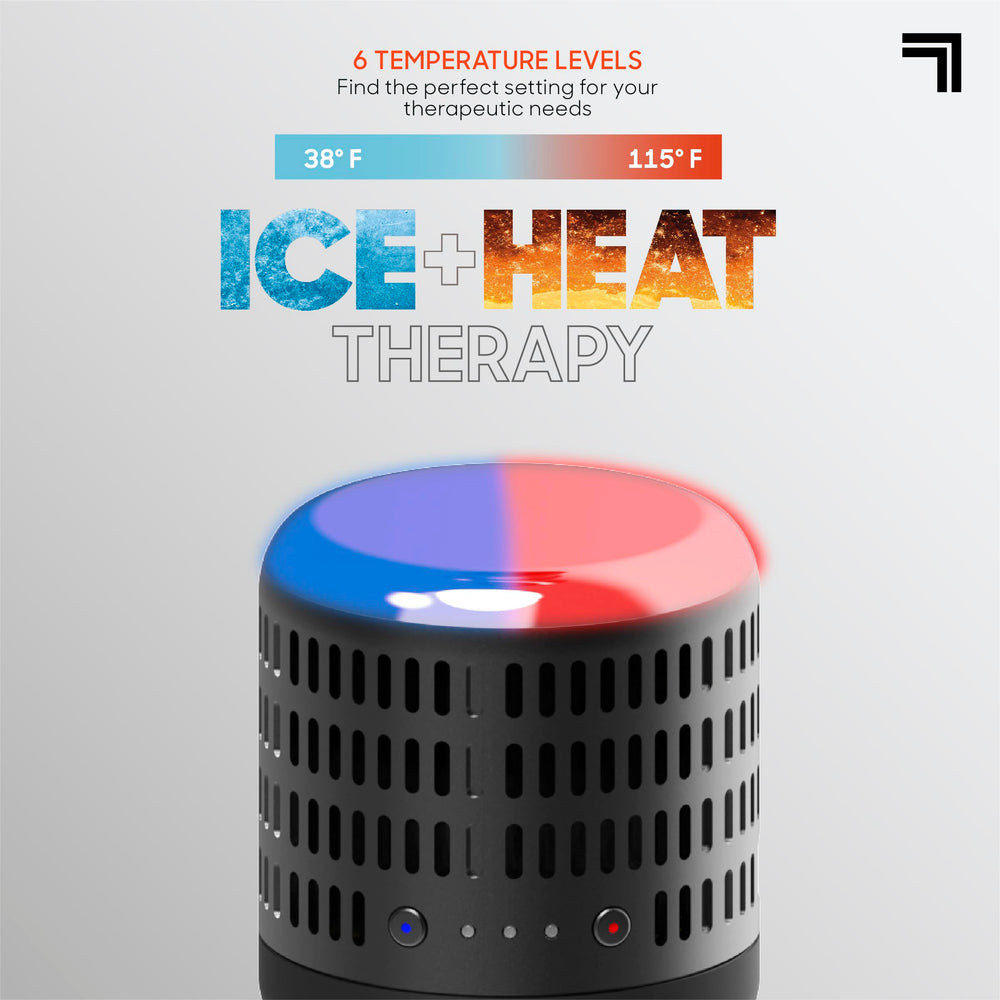 Sharper Image five attachments including hot and cold head for large muscles and knots.