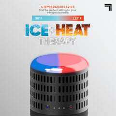 Sharper Image five attachments including hot and cold head for large muscles and knots.