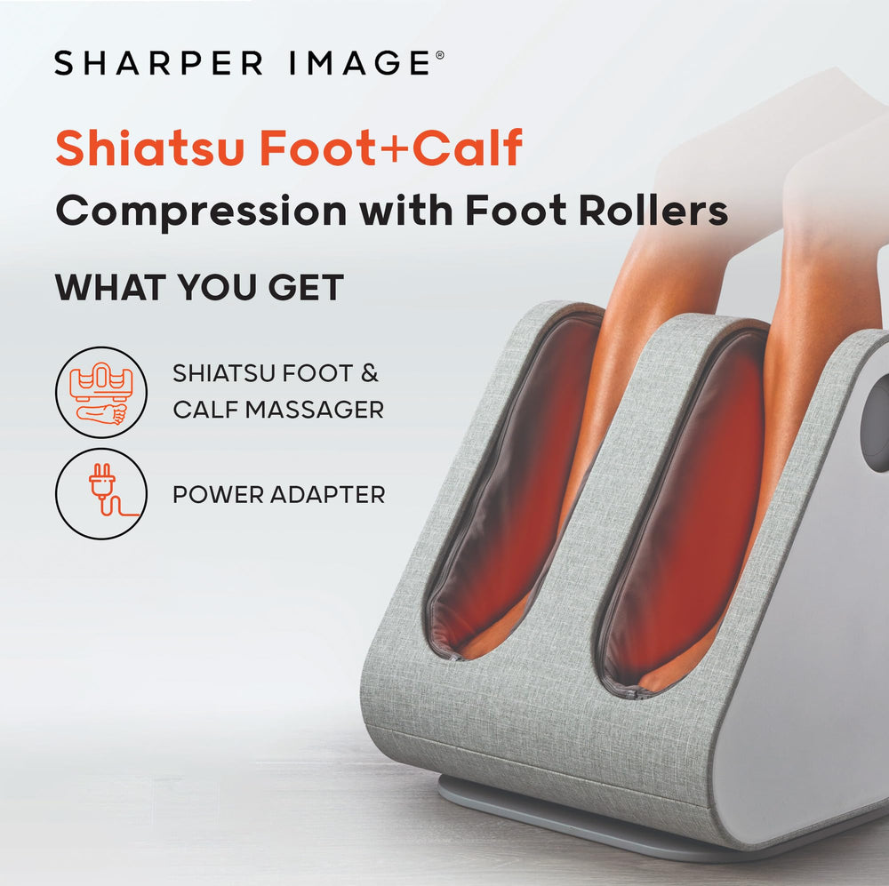 Sharper Image massager uses air compression to soothe calves and feet