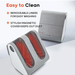 Magnetic dust cover keeps the massager clean and stylish