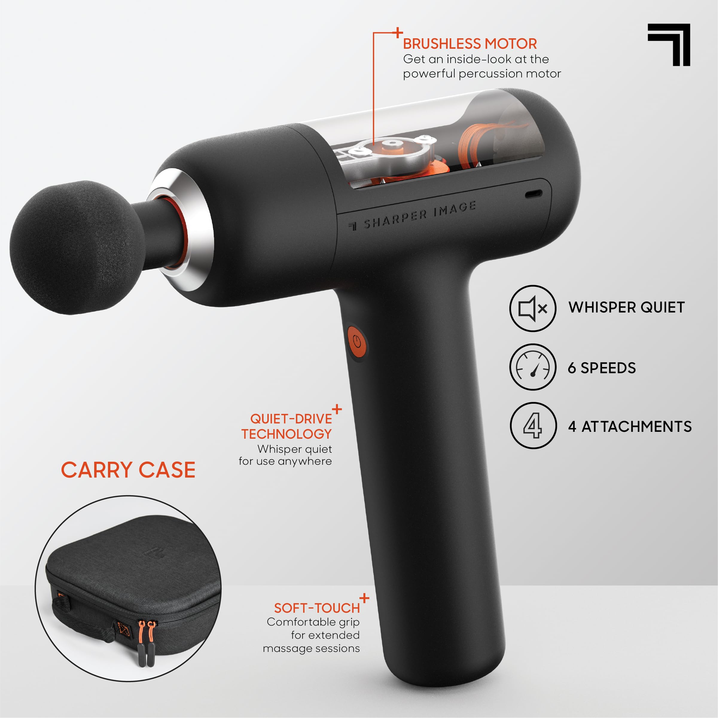 Sharper Image PowerBoost fork head attachment along the spine for knots