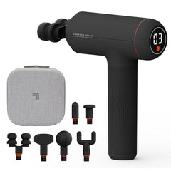 Sharper Image Powerboost Max front view, compact massager ready for recovery sessions.