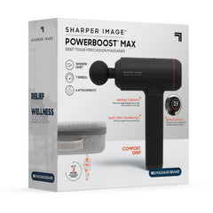 Powerboost Max USB-C charging with clear display for quick setup.