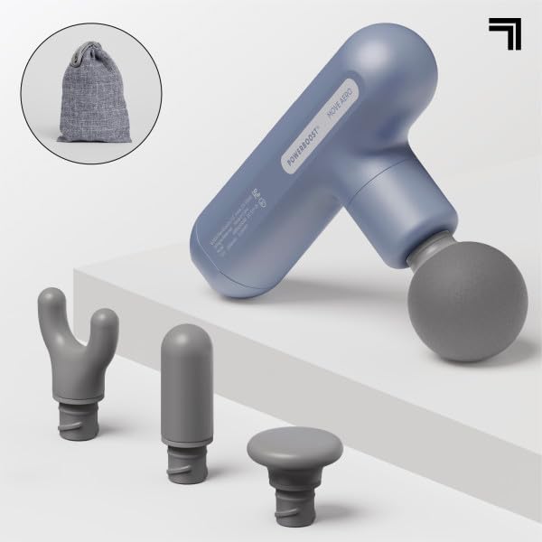 Sharper Image Powerboost Move Aero cone attachment for deep-tissue targeting.
