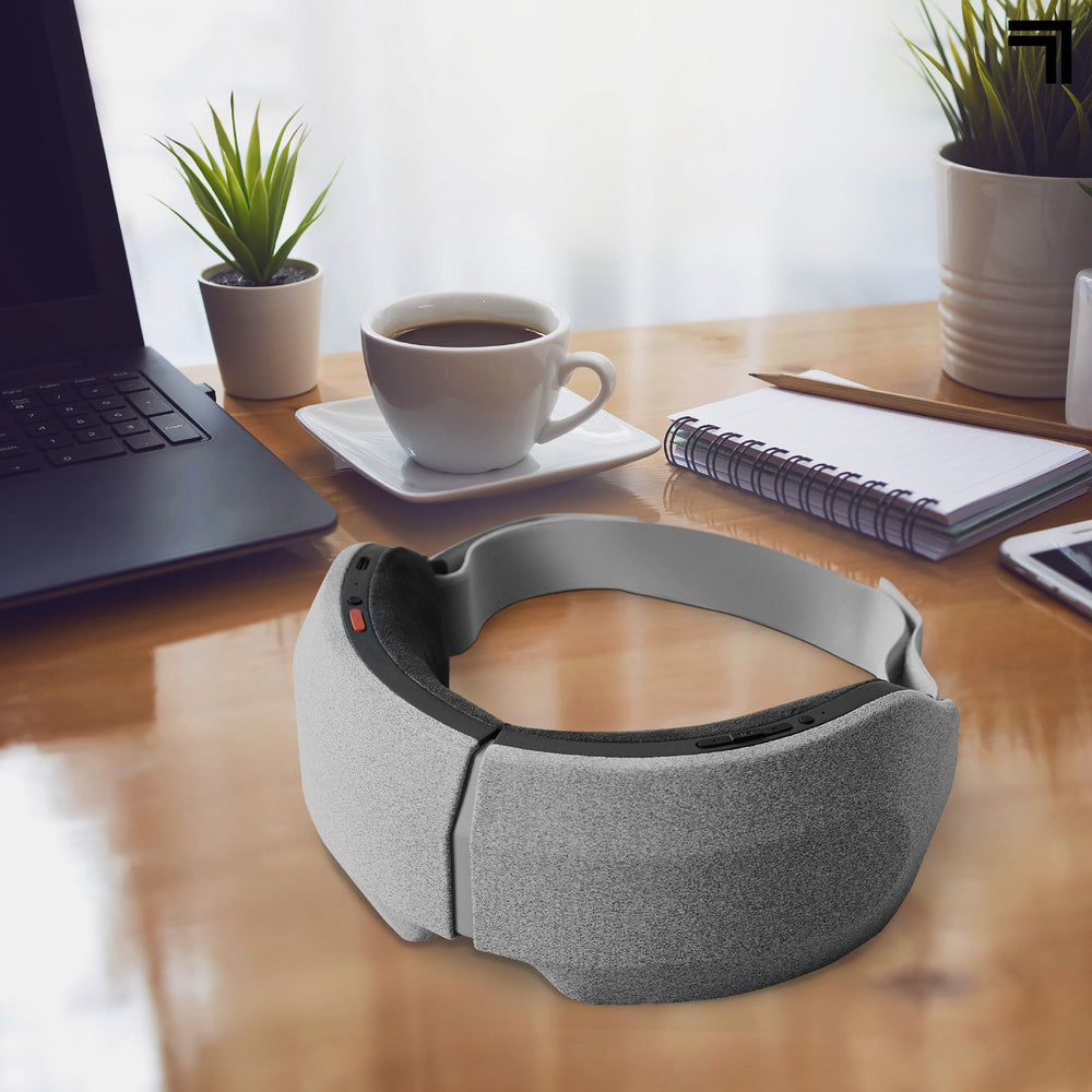Sharper Image RealTouch USB-C recharge keeps the eye mask ready for daily use.