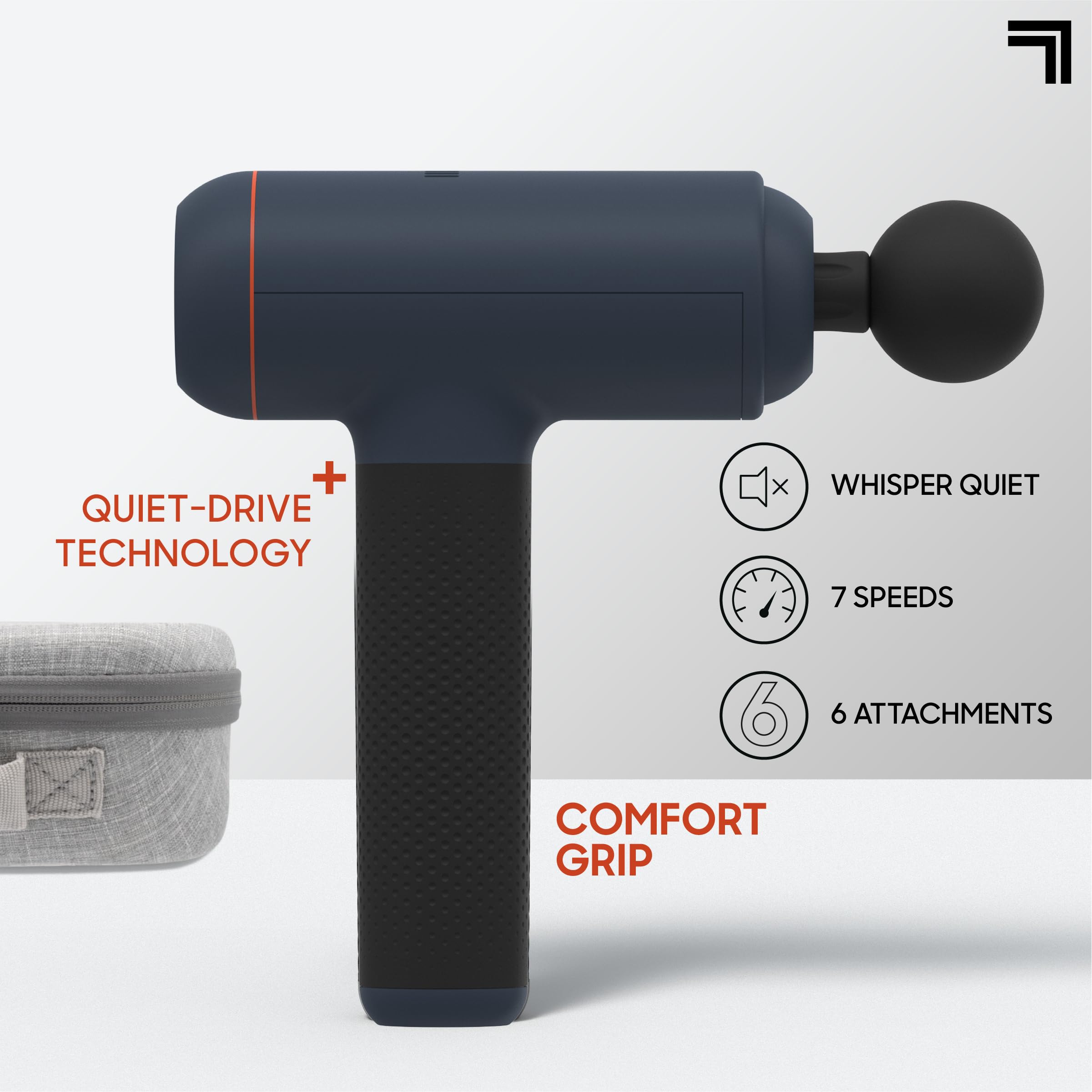 Sharper Image seven-speed levels with digital display for tailored recovery sessions.