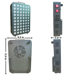 SHASHKA red light panel wall-mount setup shows flexible placement options.