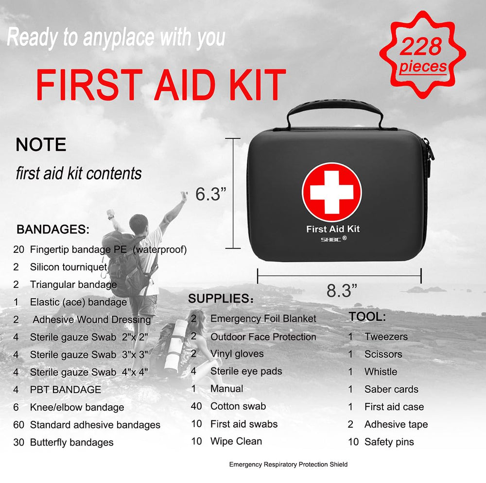 SHBC EVA-molded case provides durable, shock-resistant storage for essentials.