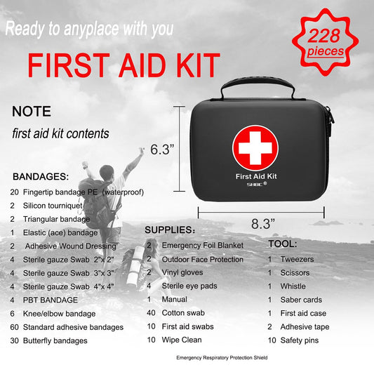 SHBC EVA-molded case provides durable, shock-resistant storage for essentials.