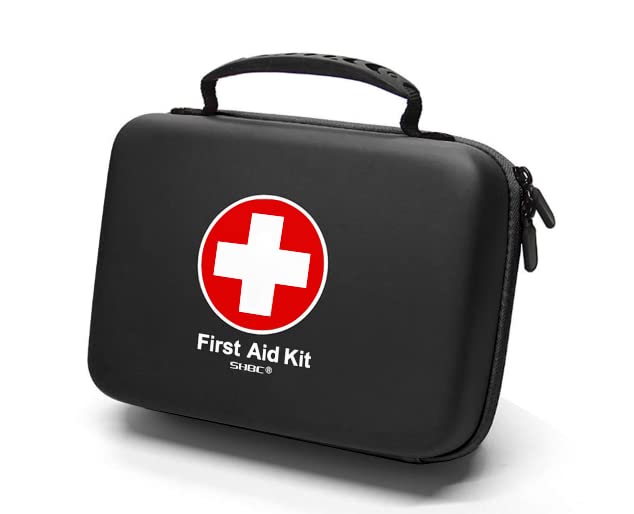SHBC waterproof first aid kit in a compact case for home and travel safety.