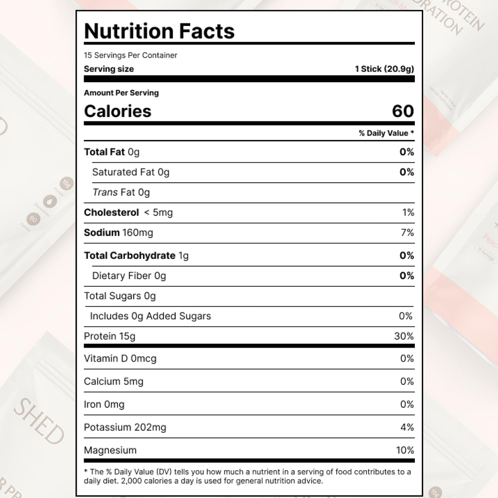 Shed Clear Protein post-workout shake ready to sip