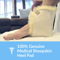 Sofsheep heel protector insert detail shows extra padding for adjustable support.